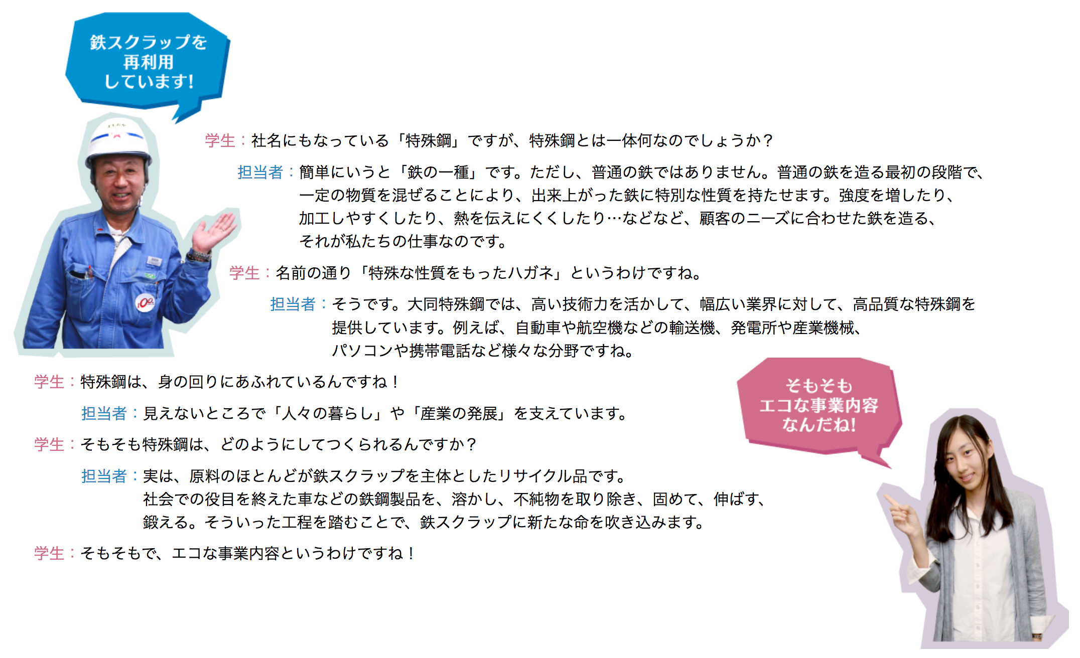 鋼のリサイクル工場として